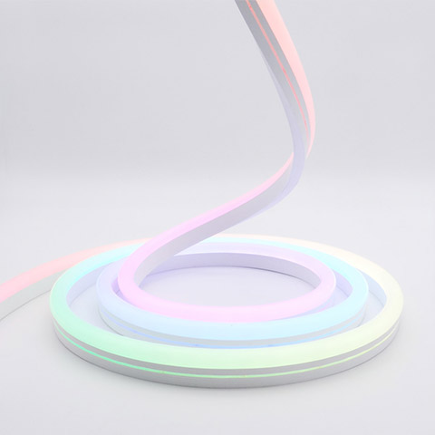 DC12V 24V silicone mini neon flex 9.5x22mm DMX 512 RGB color chasing neon signs 1