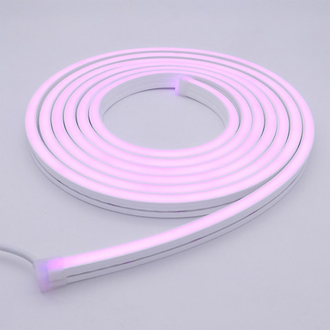 Purple color of Silicone Neon Flex RGBW 12x20mm for swimming pool