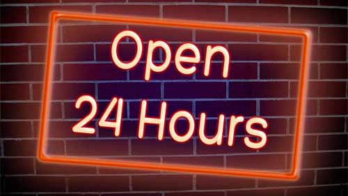24" Neon LED Business Sign OPEN Light Bar Store Shop Display for Restaurant Bar 