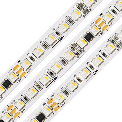 24V 12V Addressable RGB LED Strip 3-Pin TM1934 2835 SMD Lights