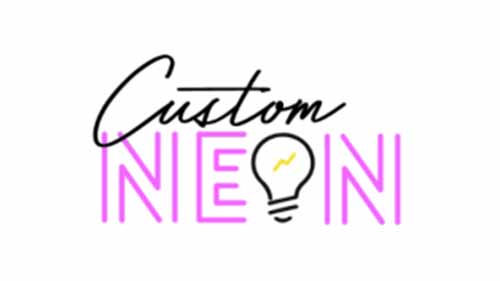 Custom neon logo