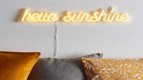 Hello sunshine led neon sign