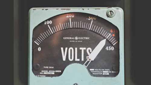 Power consumption volts meter
