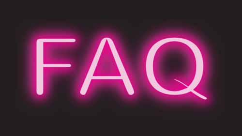 FAQ LED neon sign