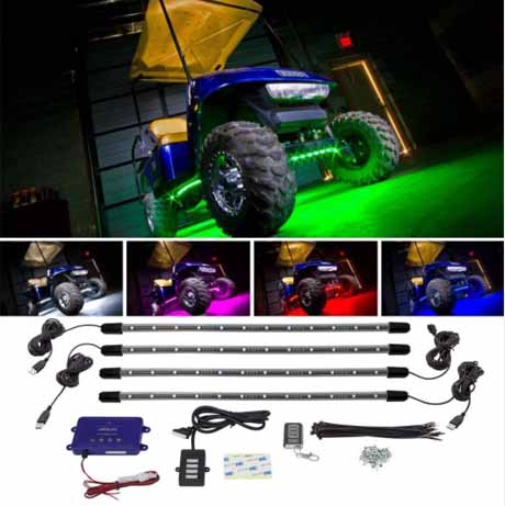 LEDGlow 4PC Million Color Golf Cart Underglow Kit