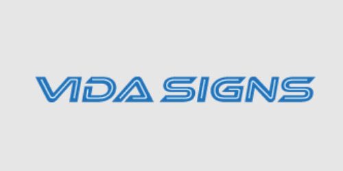 Vida signs branding logo